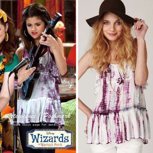 Free People Tye Dye Beauty Top ASO Alex Russo - Picture 1 of 10